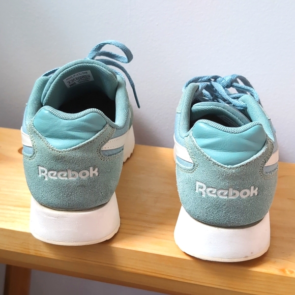 Reebok Women's Classic Harman Ripple Double Sneaker Chalk Green Slate - Picture 9 of 11